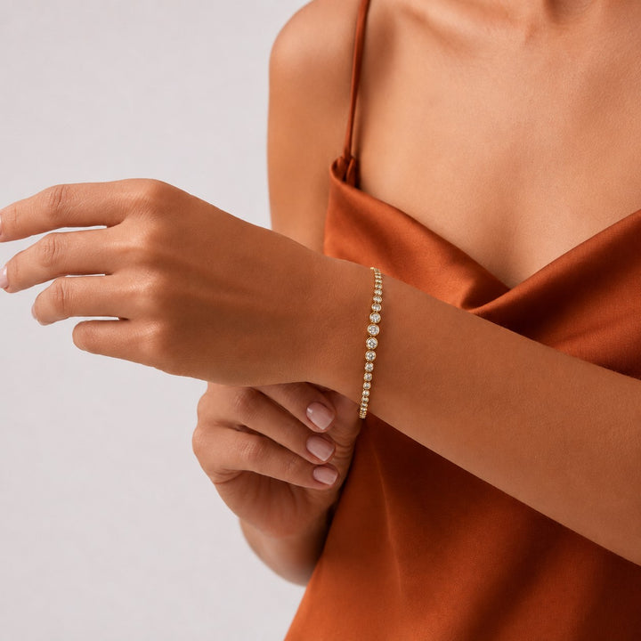 Gwen Crystal Bracelet Gold