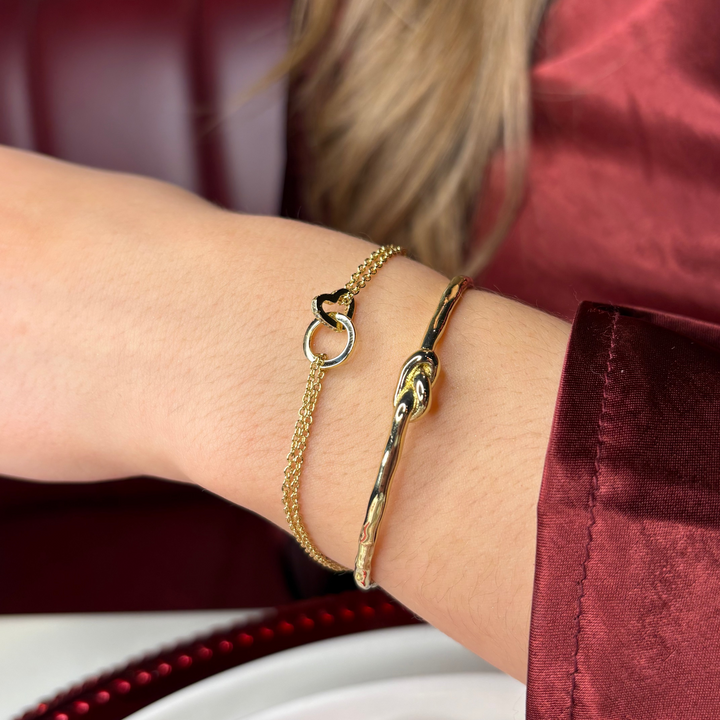 Friendship Heart Bracelet Silver