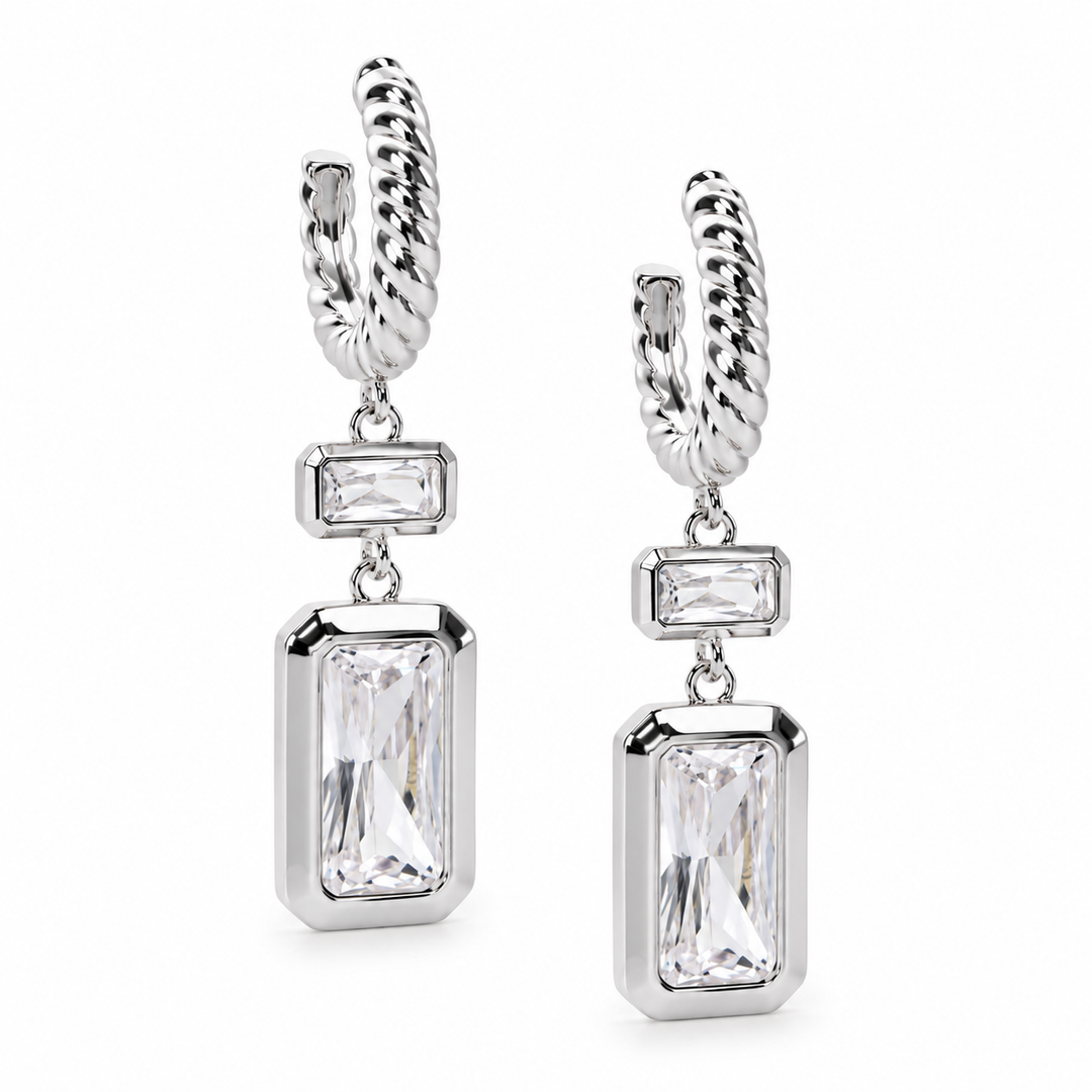 Jamal Earrings Silver