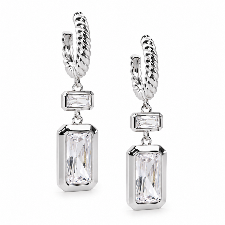 Jamal Earrings Silver