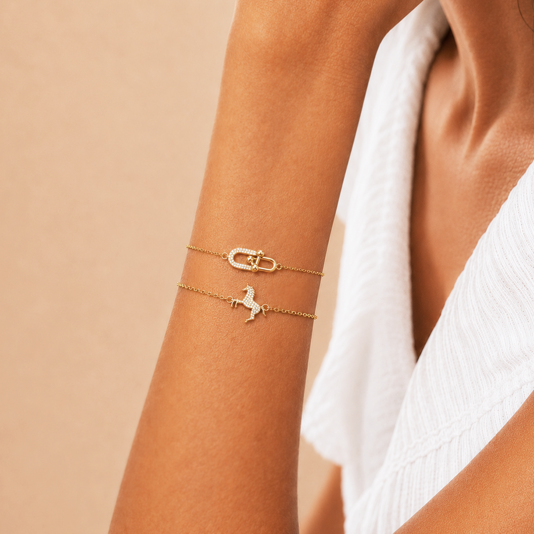 Lucky Link bracelet Gold