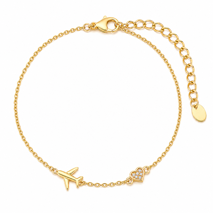 Miles Apart Close at Heart Bracelet Gold
