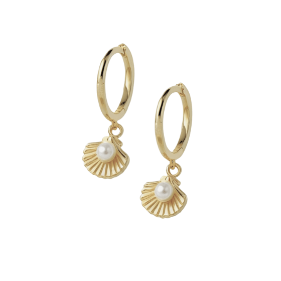 Sheru Pearl Drop Earrings Gold