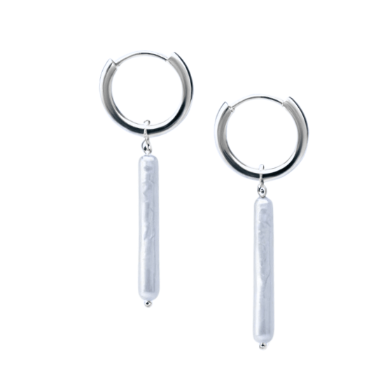Long Pearl Drop Earrings