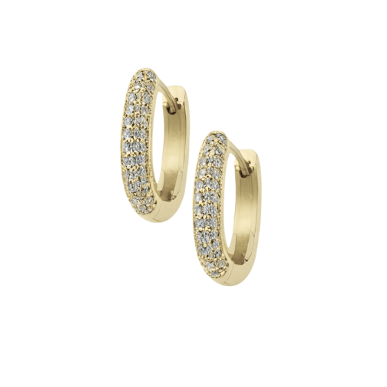 Hera Oval Hoop Earrings