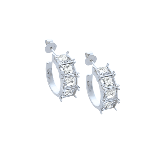 Sofia Crystal Hoop Earrings