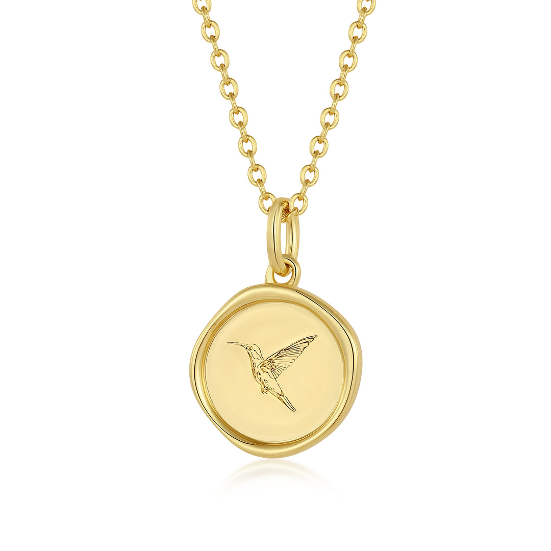 Humming Bird Affirmation Necklace