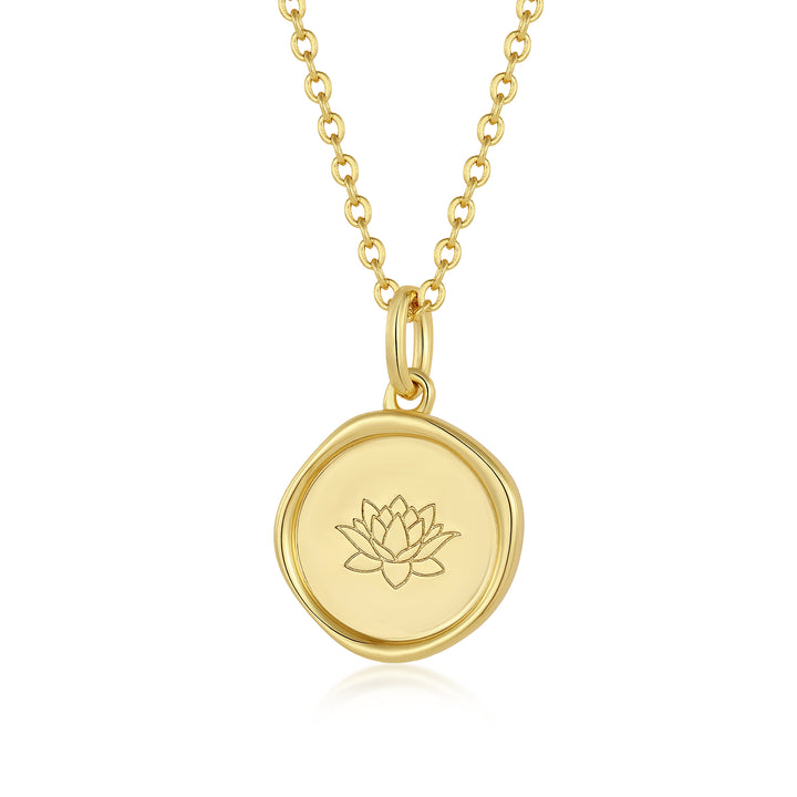 Lotus Flower Affirmation Necklace