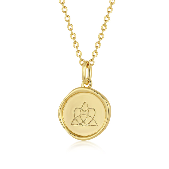 Celtic Sister Knot Affirmation Necklace