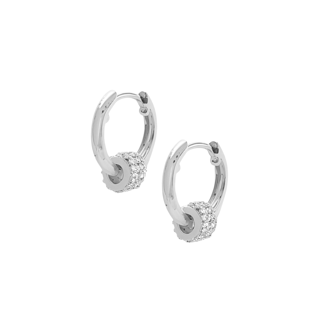 3 Hoop Earrings detail Huggie Earrings