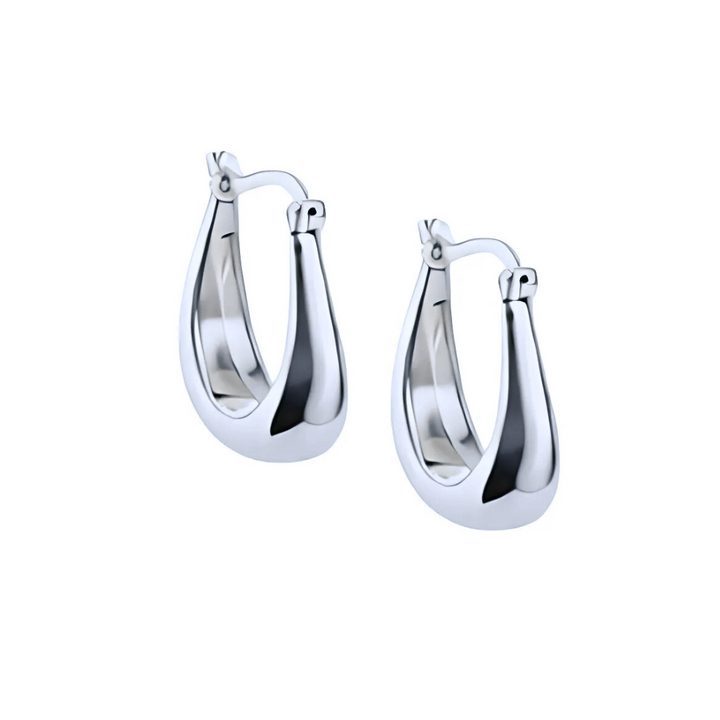 Vinny Oval Hoop Earrings