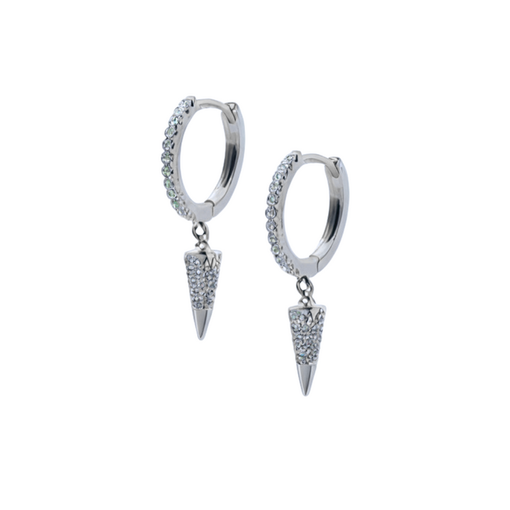 Izzy Huggie Earrings Silver