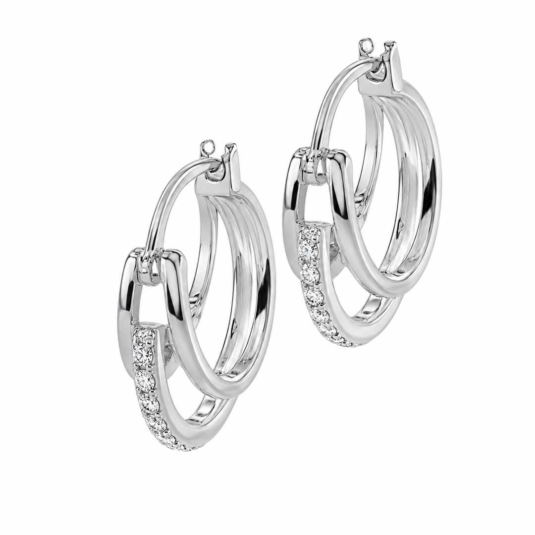Kimi Hoop Earrings Silver