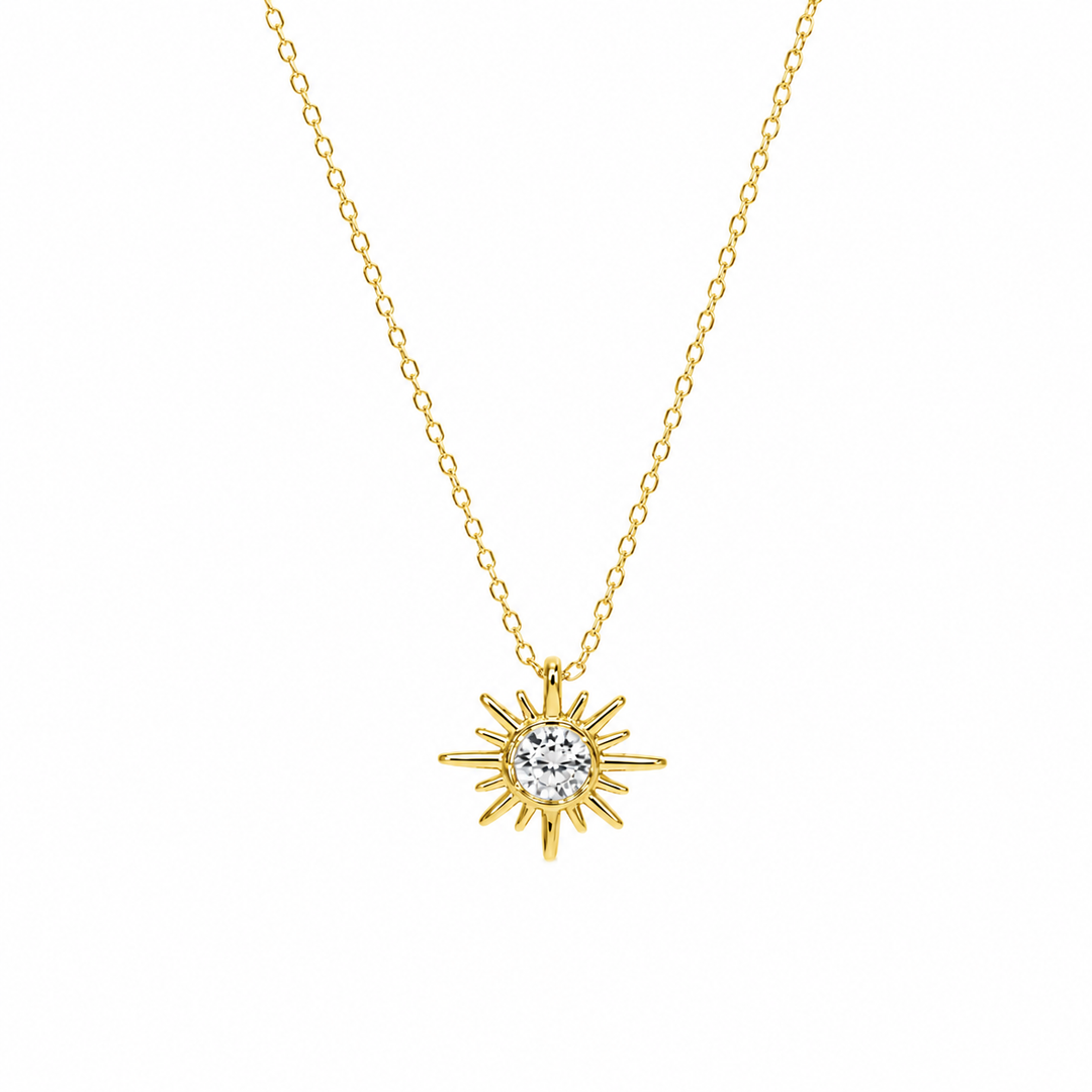 Sun gaze necklace Gold