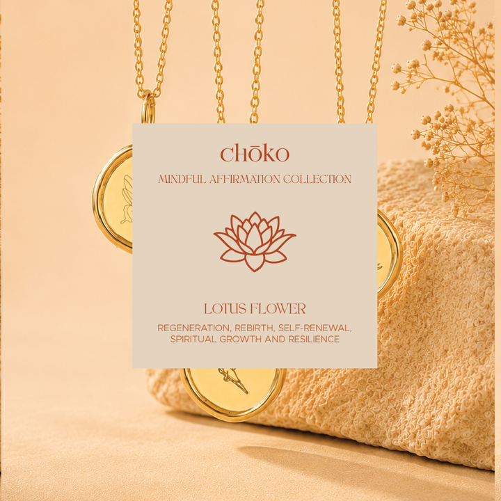 Lotus Flower Affirmation Necklace