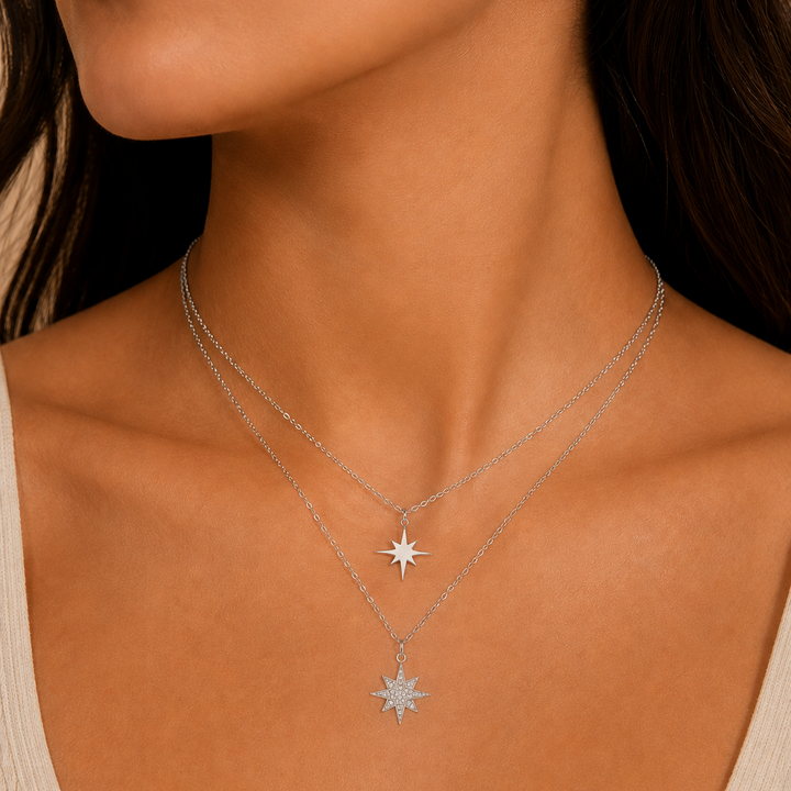 Aster Necklace Silver