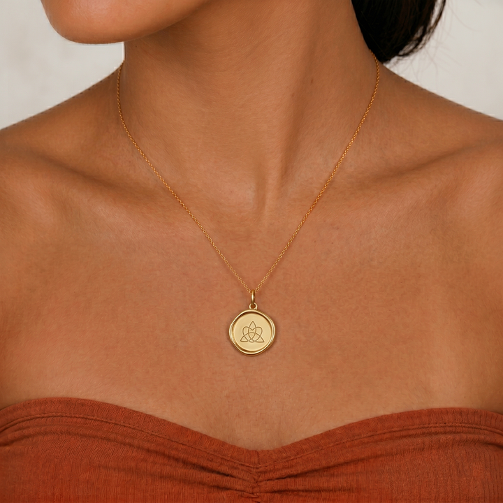 Celtic Sister Knot Affirmation Necklace