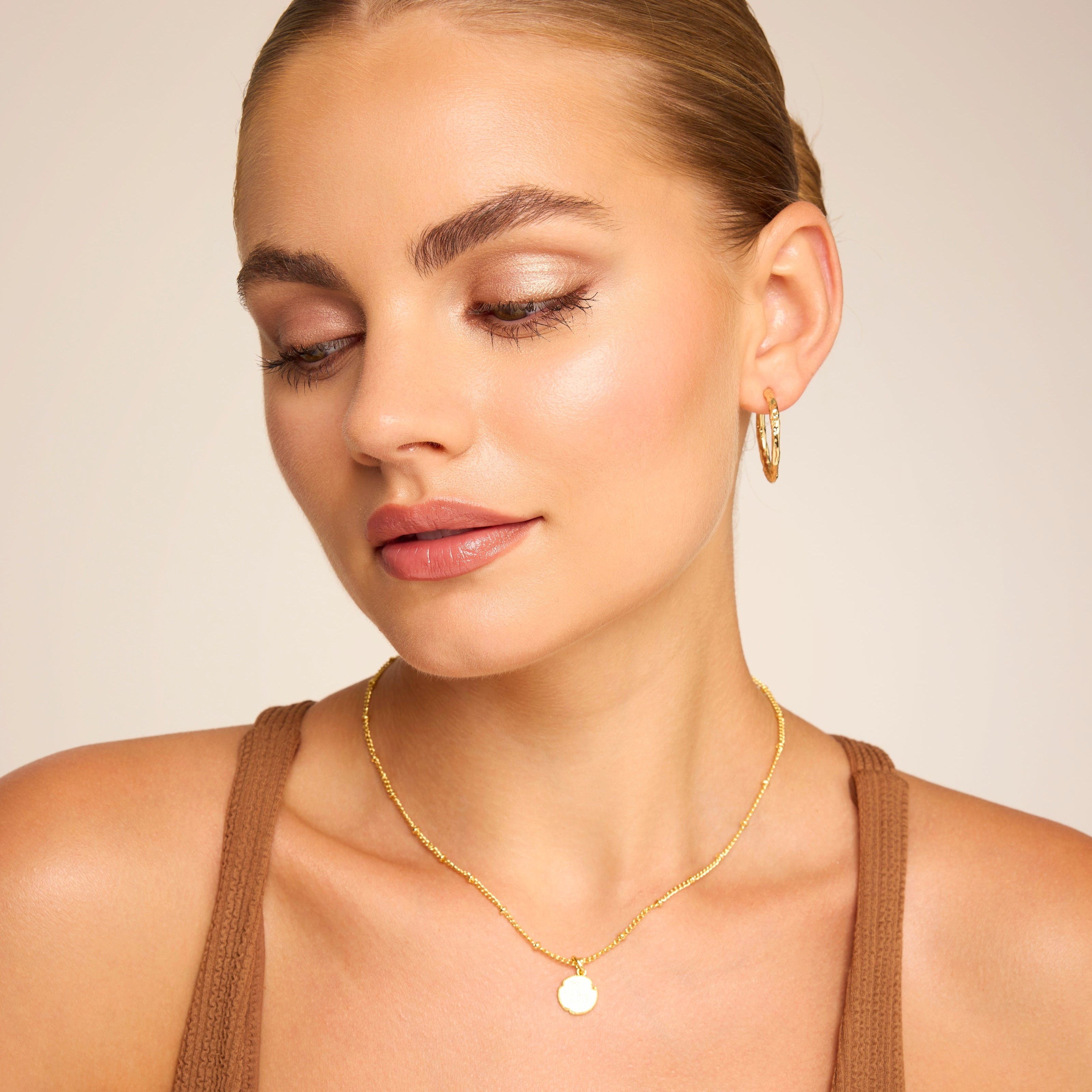 Libra Gold Zodiac Necklace | Astrology Pendant Necklace – Choko