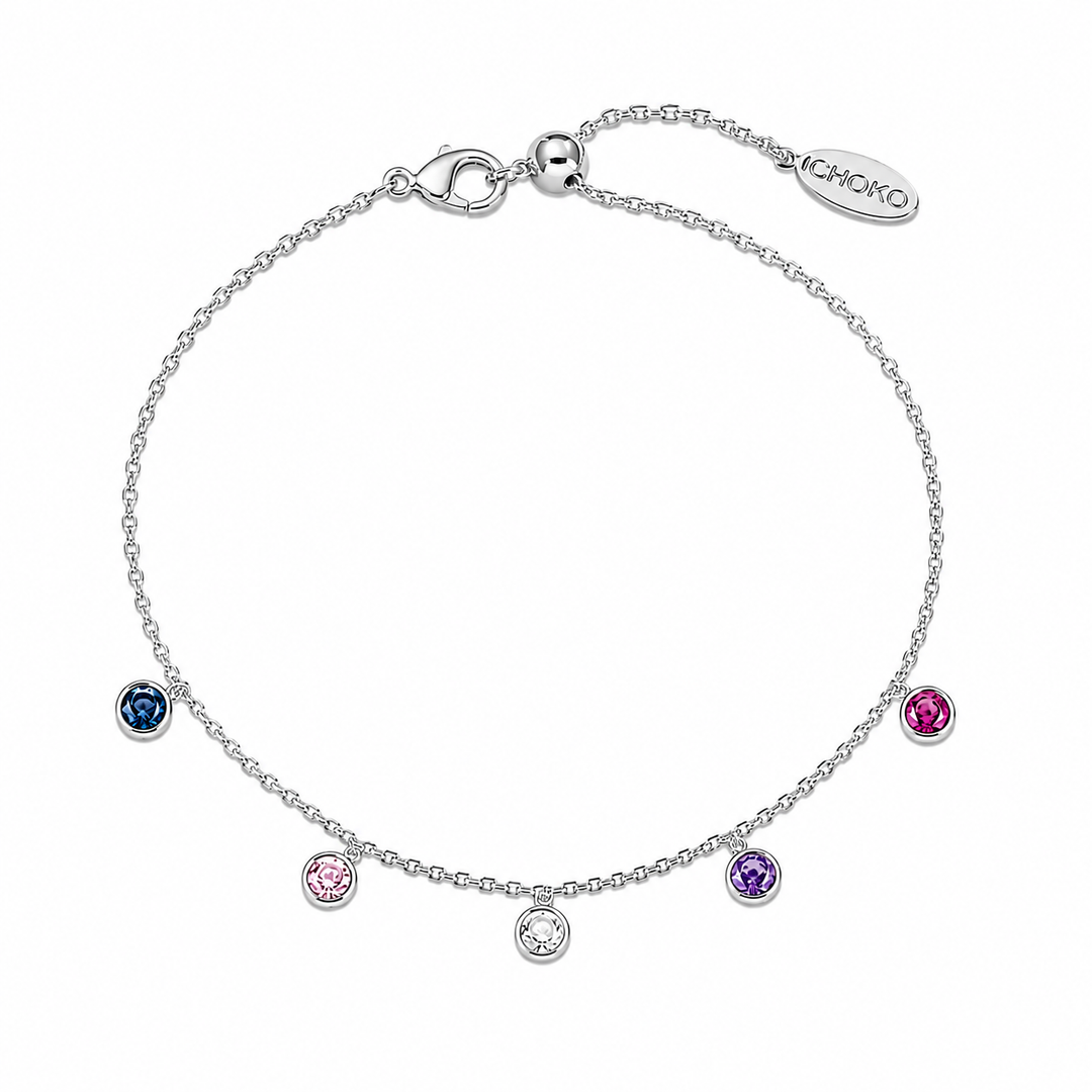 Rainbow Row Bracelet Silver