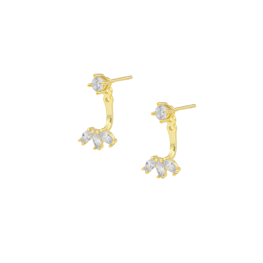 Gold drop earrings for women – Dessa earrings by Choko Jewellery Ireland