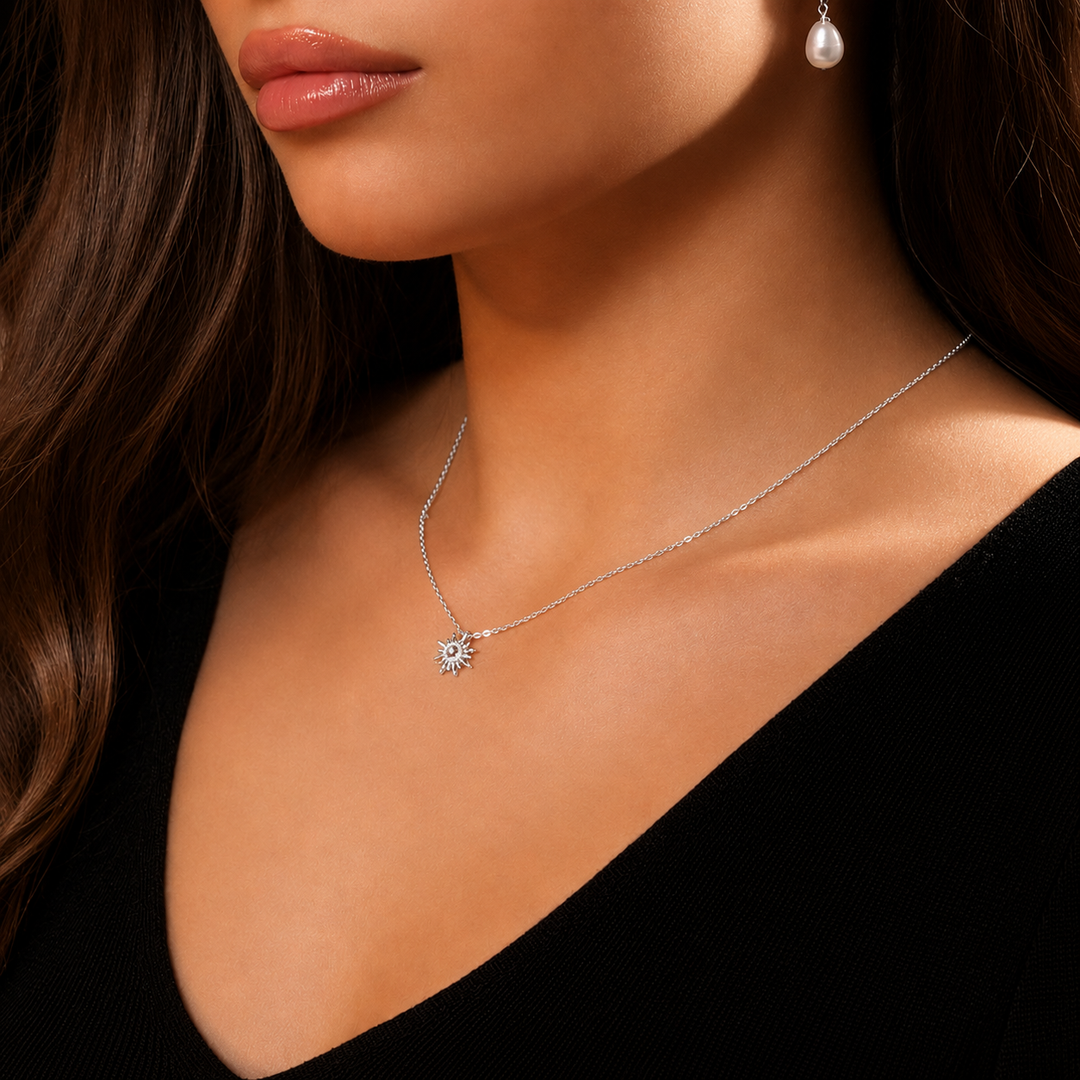 Sun gaze necklace Silver