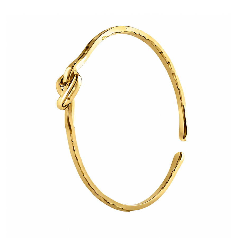 Friendship Knot Bangle Gold