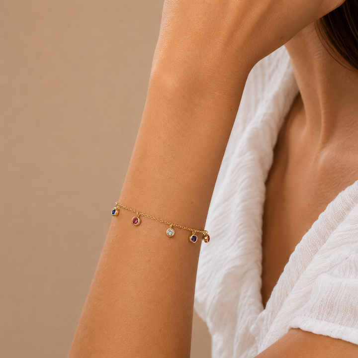 Rainbow Row Bracelet Gold