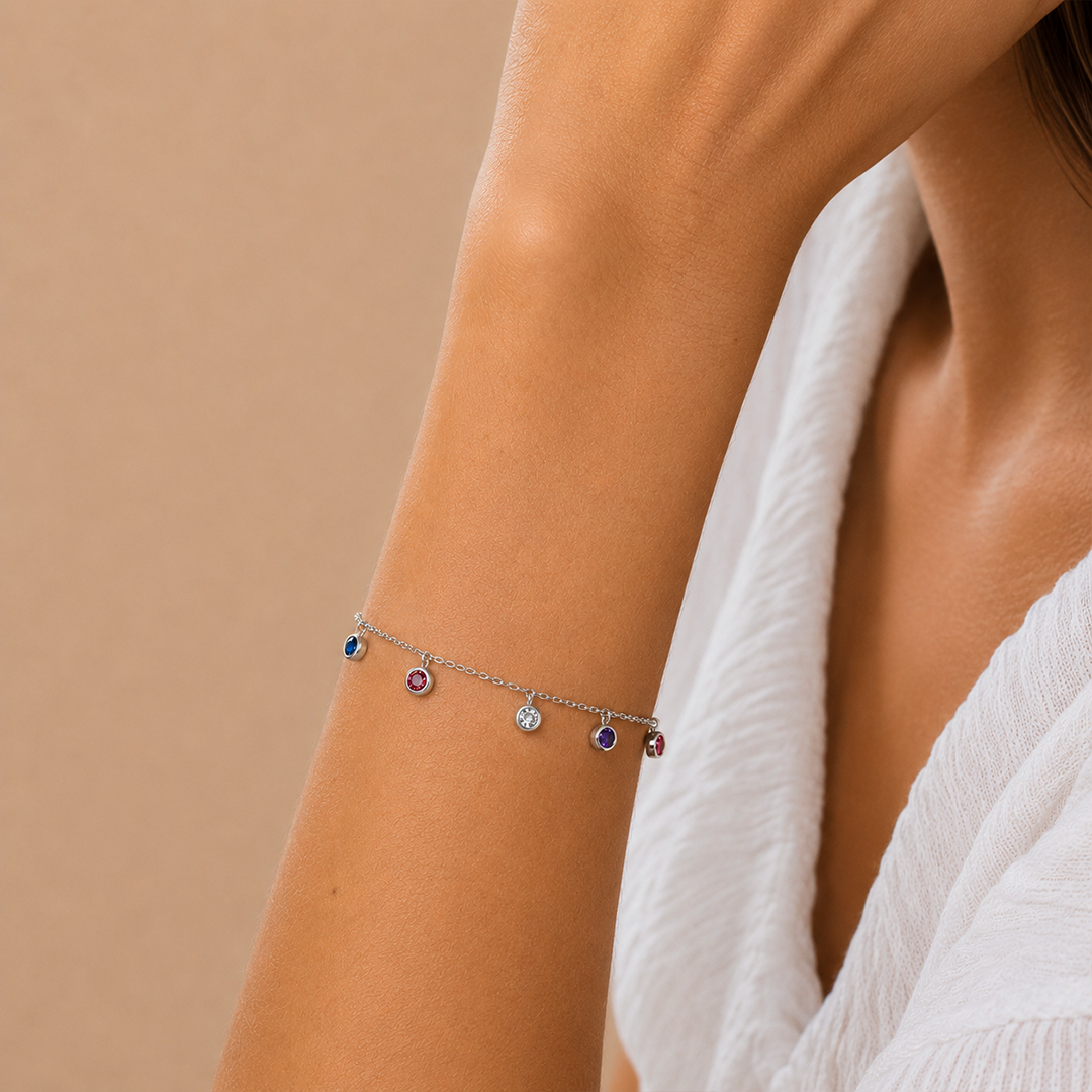 Rainbow Row Bracelet Silver