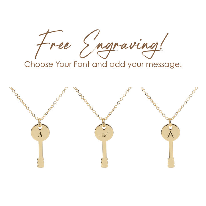 Key Necklace Gold