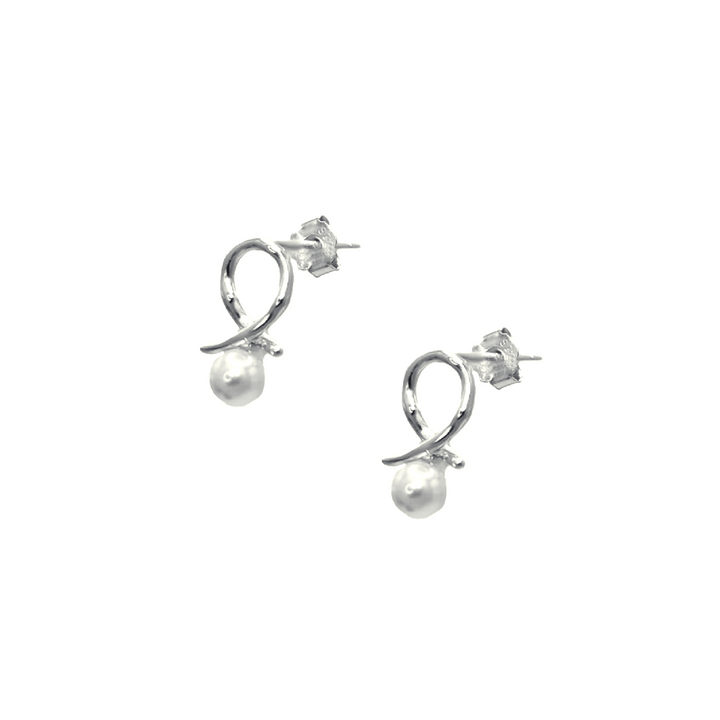 Paru Stud Earrings Silver