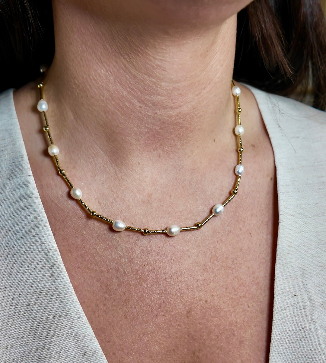 Vela Necklace Gold